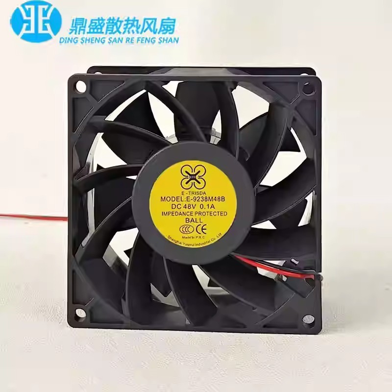 1PCS E-TRISD E-9238M48B 9038 DC48V 0.1A 9CM Inverter Cooling Fan