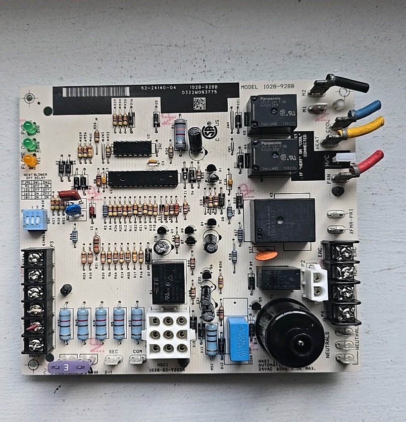 62-24140-04, 1028-83-9285A, 1028-928B OEM Control Board Rheem Furnace. Num#414