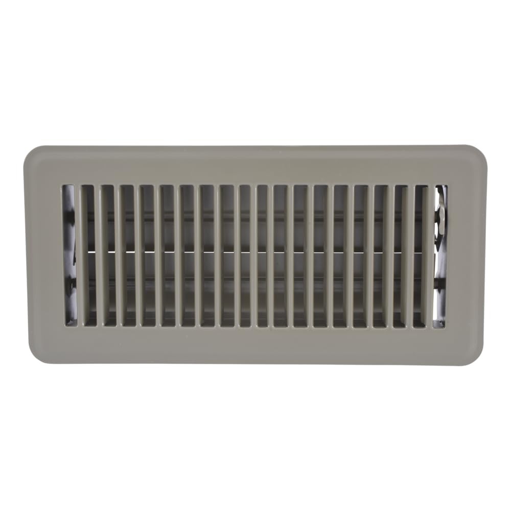 EZ-FLO 4 x 10 Inch (Duct Opening) Floor Register Vent 4 in. x 10 in., Brown