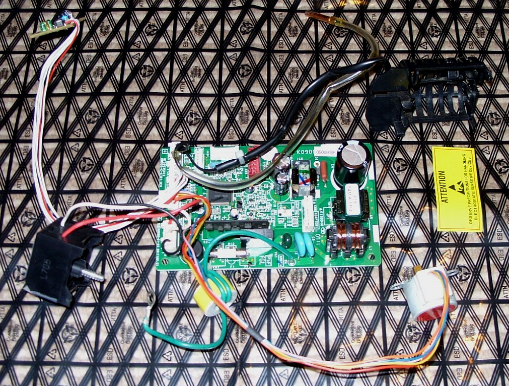 Fujitsu K09DS-0900HSE-C1 Indoor HVAC Mini-Split Board 9708535012 + K07BJ & Motor