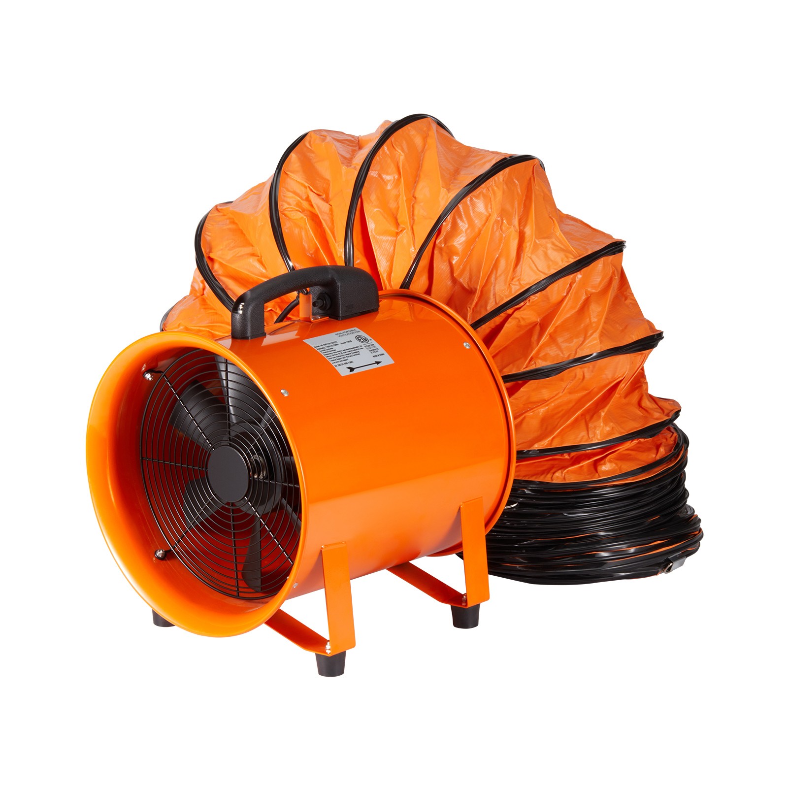 VEVOR 8″ Portable Extractor Fan Blower 5m Duct Hose Ventilator Industrial
