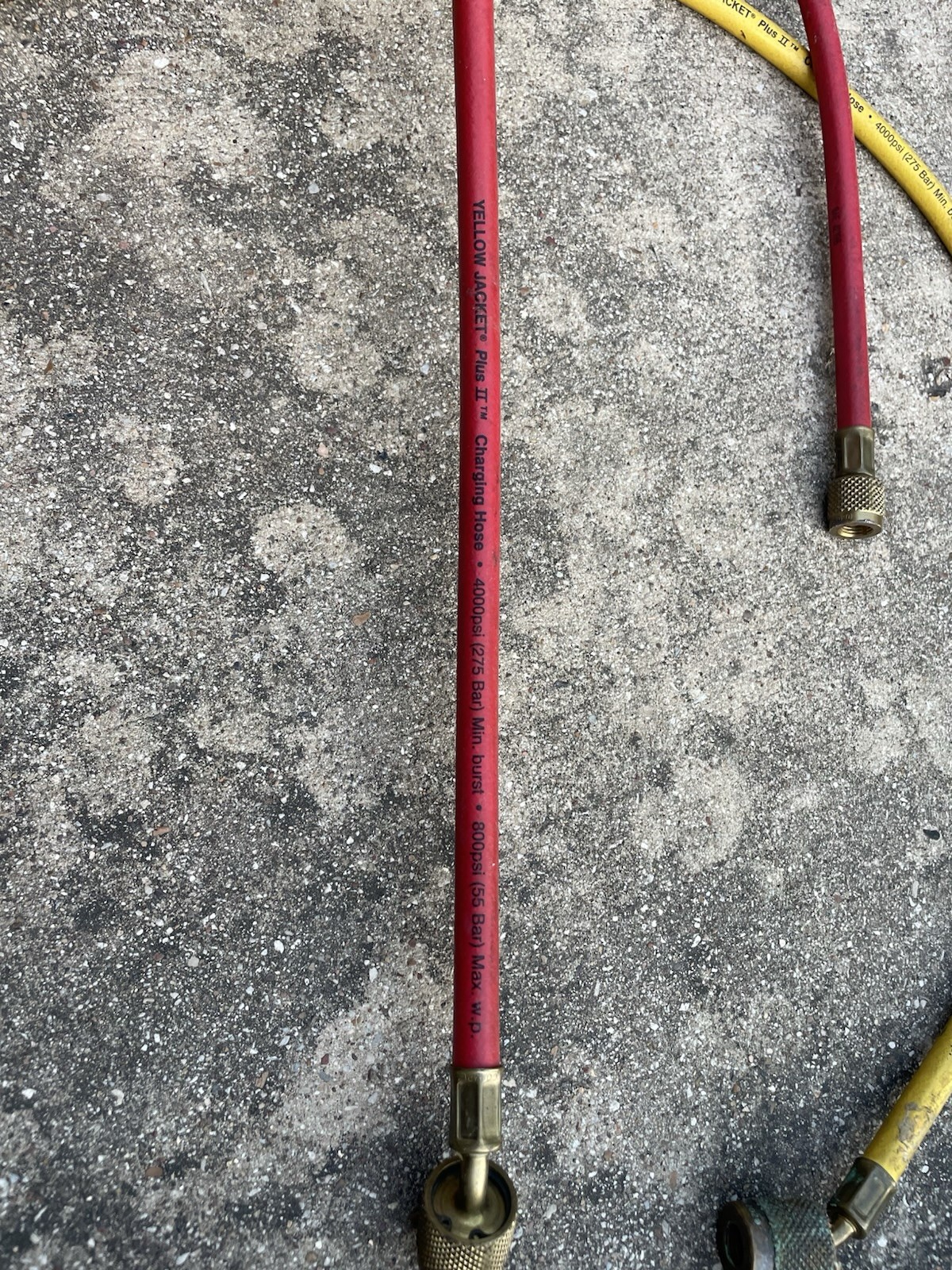 Yellow Jacket Plus II HVAC Charging Hoses 3-Piece Red Blue Yellow 36” Untested