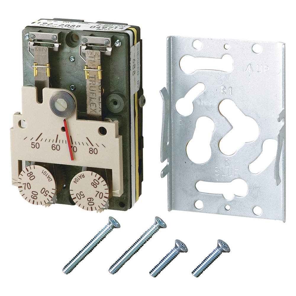 SIEMENS 192-208 Pneumatic Tstat,Heat/Cool,2Pipe,High 4E670