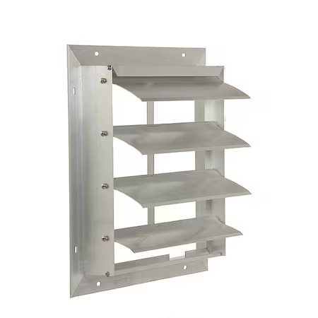Dayton 4Fzh3 12 In 15″H-W 6.5″L Extrd Alu Backdraft Dampr, 12-1/2 In X 12-1/2