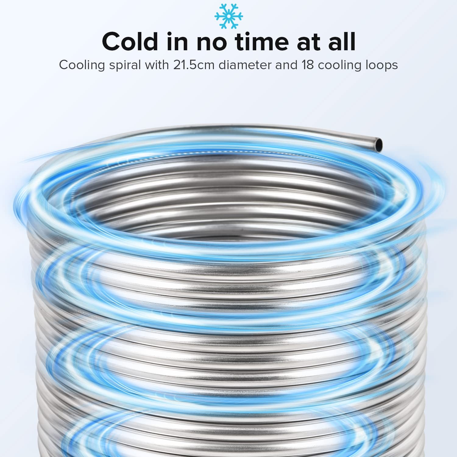 GEPPHILL 3/8″ x 50Ft 304 Stainless Steel Tubing Coil, Immerson Coil…